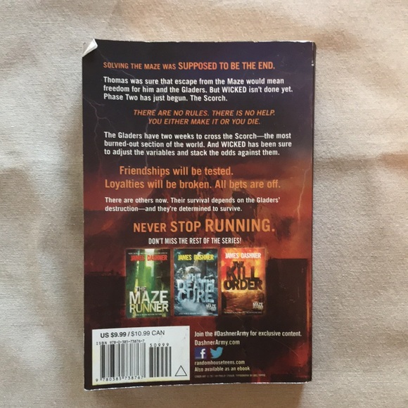 📚2/$6 The Scorch Trials - #2 in The Maze Runner - Picture 2 of 10